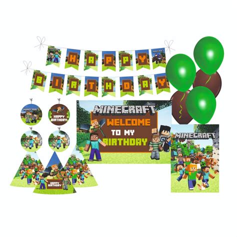 Minecraft Theme Party Package – PRETTY UR PARTY