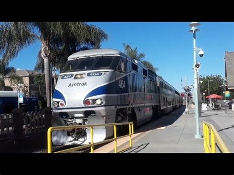 Amtrak Train 566 F59PHI 464 Flying Carlsbad Village Station YouTube