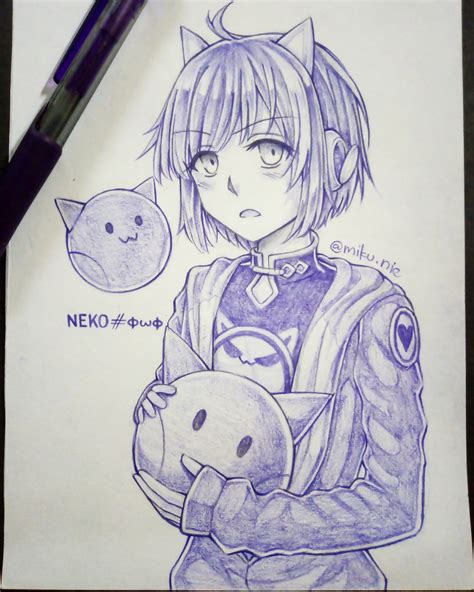 Here is a fanart of Neko draw by me~ : r/Cytus