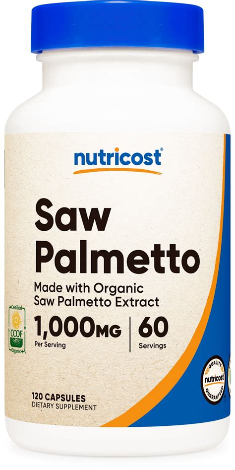 Nutricost Saw Palmetto Mg Capsules Supplement Made With