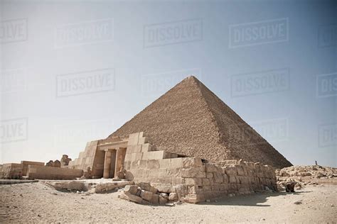 Entrance At The Great Pyramid Of Giza Egypt North Africa Stock