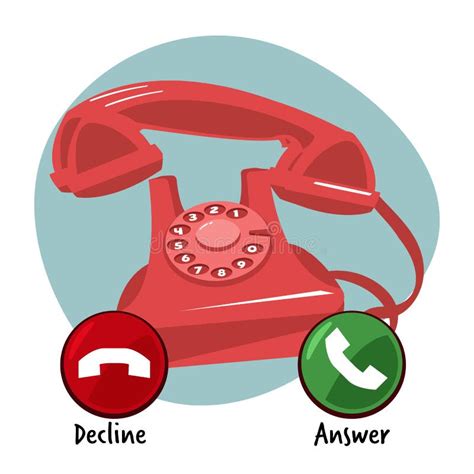 Answering The Phone Clipart Red