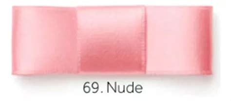 Cinta satinada Najar número 1 7 mm en rollo de 10 metros kit con 5 piezas color 69 nude