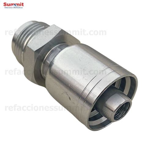 Conector Recto Rosca Jic Flare Macho Manguera R Y R