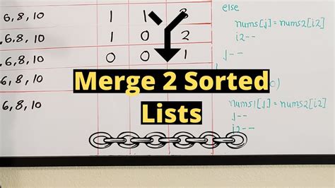 Merge Two Sorted Lists Leetcode 21 Easy Youtube