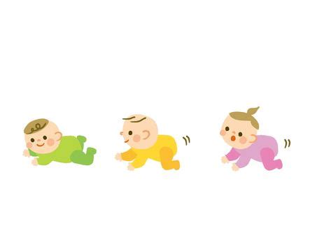 ハイハイレースイラスト｜無料イラスト・フリー素材なら「イラストAC」