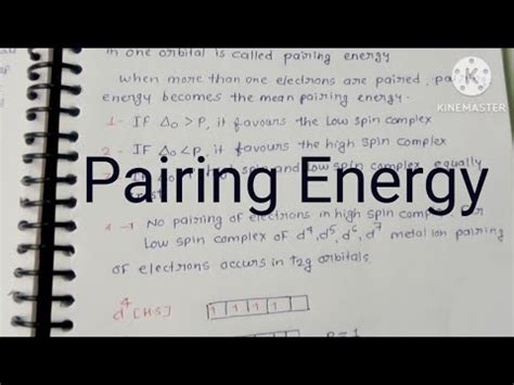 Pairing Energy Coordination Compounds Crystal Field Theory Cfse