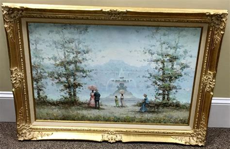 Lot Henri Du Bois French Impressionistic Oil Painting FRAMED