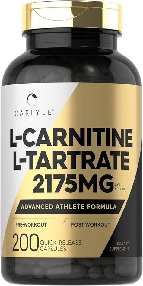 Cápsulas De L Carnitina L Tartrato Ponte En Forma Y 54 OFF