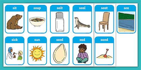 Initial S Words Pictures That Start With S Twinkl Usa