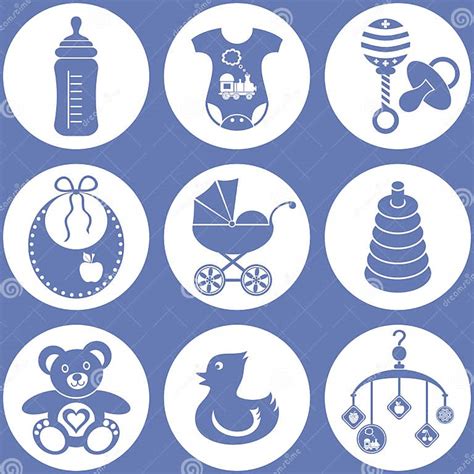 Baby Icons Stock Vector Illustration Of Bear Circle 27587508