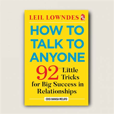 Leil Lowndes How To Talk To Anyone Edisi Bahasa Melayu Self Help Pts