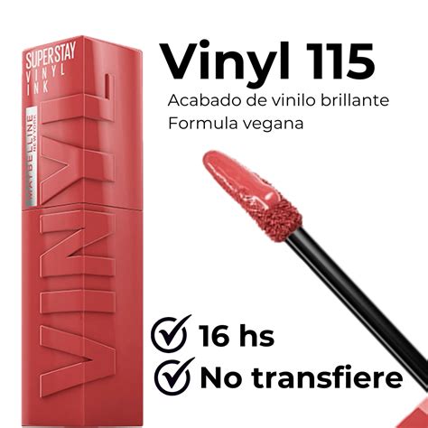 Labial Superstay Vinyl INK Nude 115 Peppy Perfumes Lujosos