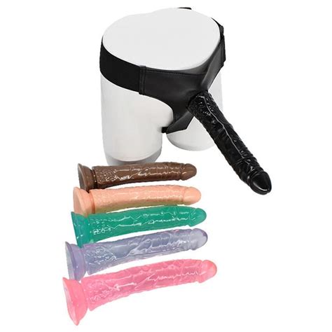 Realistic Strap On Sex Harness Soft Pvc Penis Dildo Suction Cup Woman Clit Toy Eur