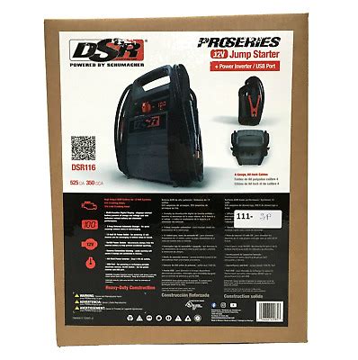 Schumacher DSR ProSeries Jump Starter DSR116 2250W Starter With 400W