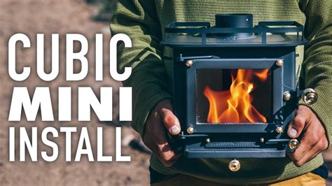 Installing A Cubic Mini Wood Stove Inside A Ft Scamp Trailer Youtube