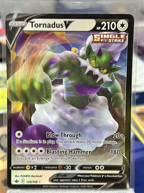 Pokémon TCG Tornadus V Chilling Reign 124 198 Holo Ultra Rare eBay