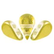 Perles En Verre Amos Par Puca 5x8 Mm Ice Slushy Pineapple X10g