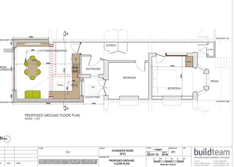 pin  rear extension house extension design floor plans ground