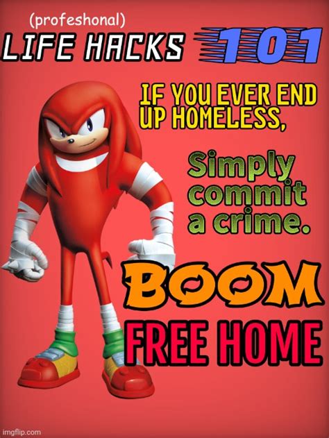 Sonic Boom Knuckles Gives You Life Advice Imgflip