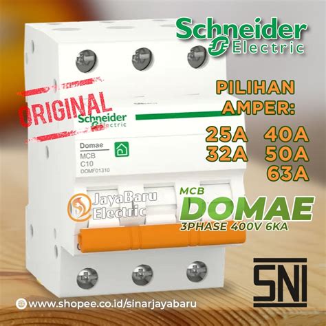 Jual Schneider Mcb Domae P Phase Pole A A A A A Ka Sni