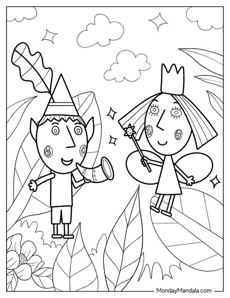 20 Ben And Holly Coloring Pages Free Pdf Printables