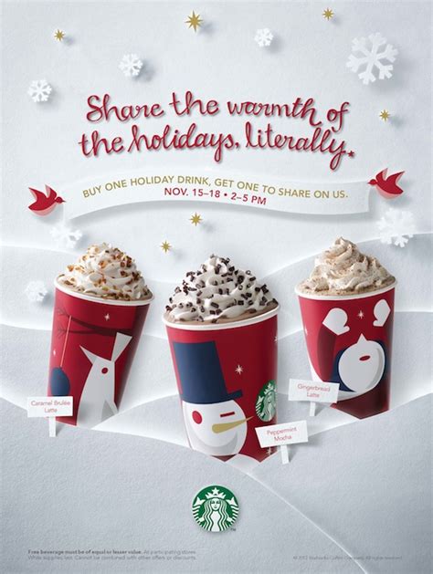 Starbucks Christmas 2012 printed ad campaign. on Behance