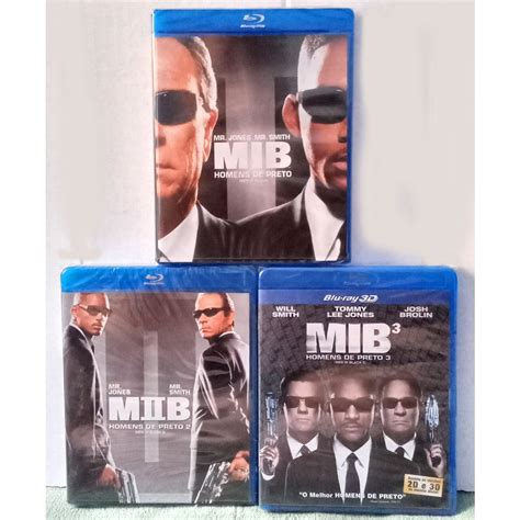 Blu Ray Trilogia Mib Homens De Preto E Novo Lacrado Original