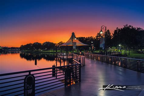 Crane Roost Park Lake Boardwalk Hdr Photography By Captain Kimo