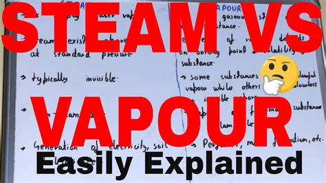 Steam Vs Vapourdifference Between Steam And Vapourdifference Between