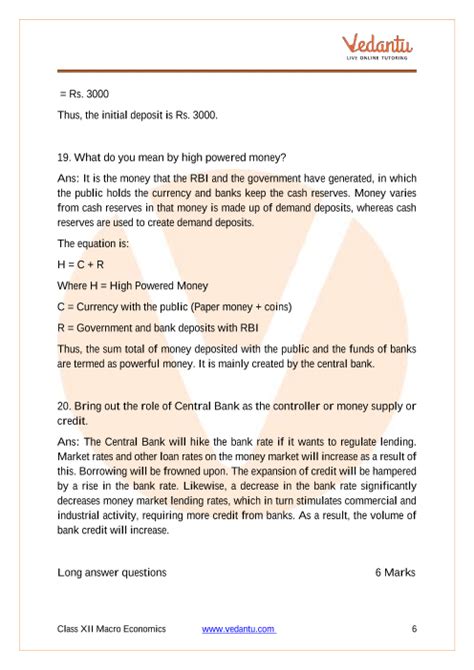 Cbse Class Economics Chapter Money And Banking Important