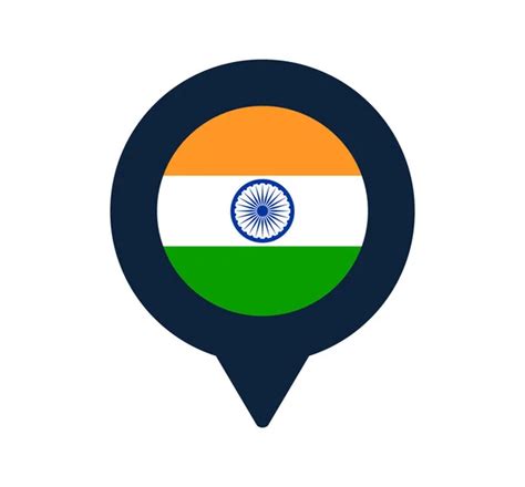 Map India Flag Vector Illustration India Map Flag Stock Vector By