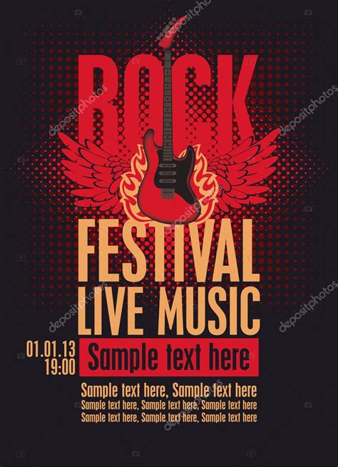 Rock Festival Stock Vector Image By Paseven