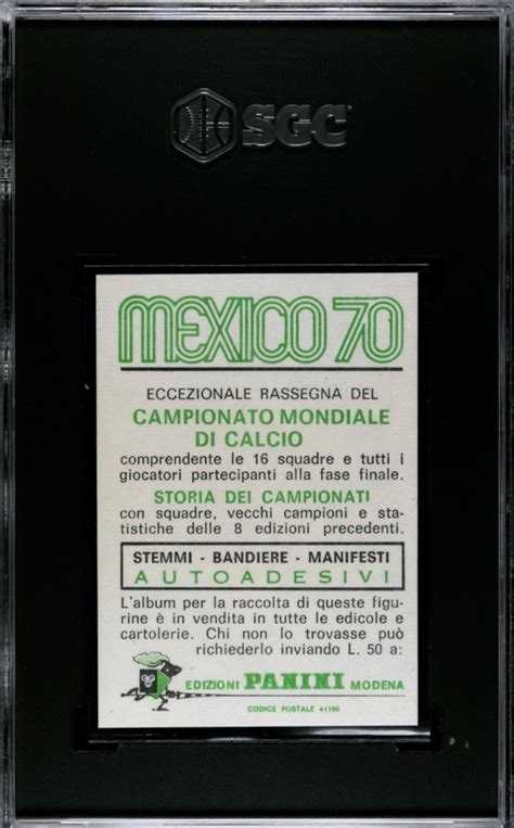 Panini Mexico World Cup Gerd M Ller Graded Card Sgc