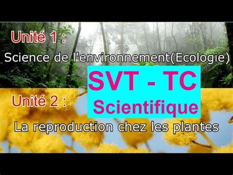 Programme Officiel Des Svt Tronc Commun Scientifique Section