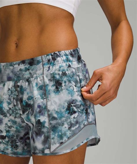 Lululemon Hotty Hot Low Rise Short 4 Kaleidofloral Multi Blue Cast Lulu Fanatics