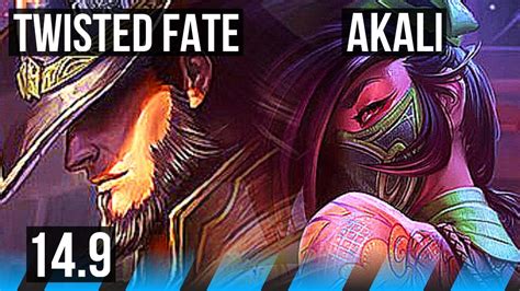 TWISTED FATE Vs AKALI MID 6 0 3 66 Winrate Dominating EUW