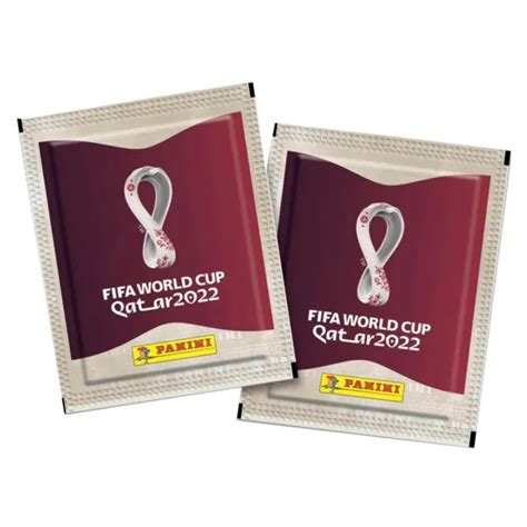 Panini 2022 Fifa World Cup Qatar Soccer Sticker Collection Box 50