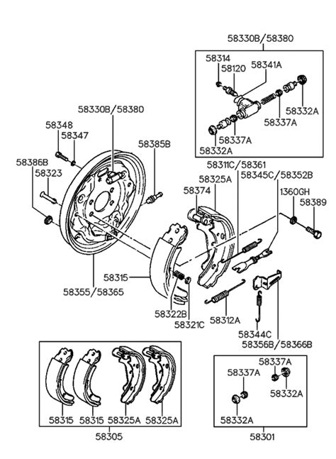 58251 33500 Genuine Hyundai Plate Assembly Rear Brake Back LH