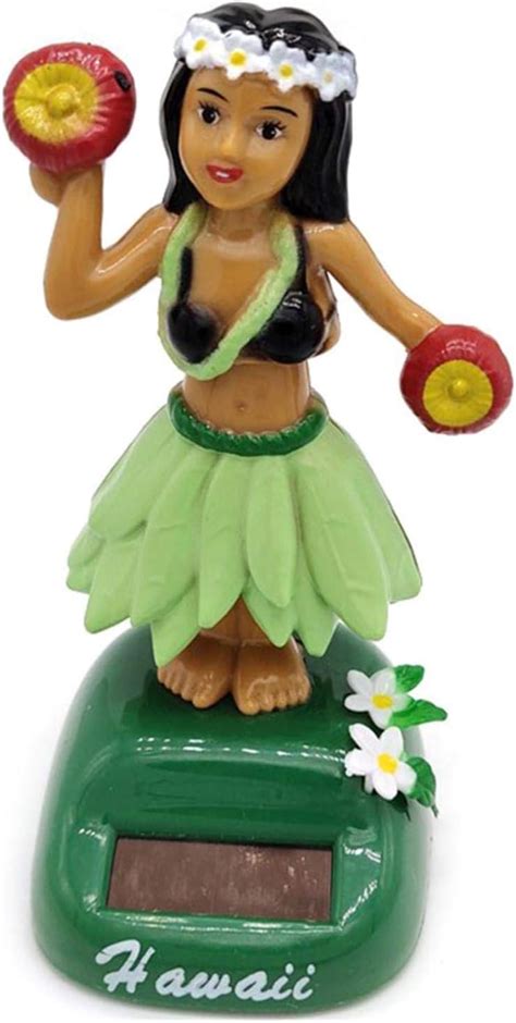 Figurine Solaire Dansante Danseuse Hawaienne Voiture Qui Bouge Jouet