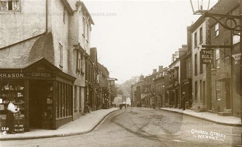 Postcards Then And Now Newent Gloucestershire Church Street C1910