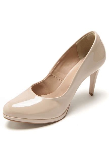 Scarpin Dafiti Shoes Salto Fino Nude Compre Agora Dafiti Brasil