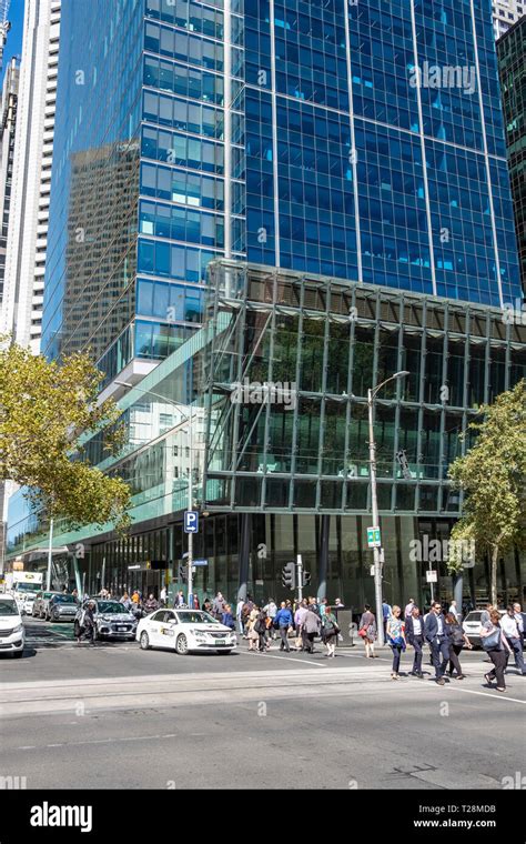 Melbourne city centre and high rise office buildings in the CBD ...