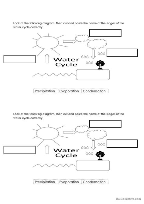 Water Cycle English Esl Worksheets Pdf And Doc