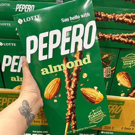 Value Pack Lotte Pepero Almond Packs X G Chocofilled White Cookie