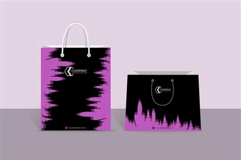 Premium Vector | Abstract professional creative shopping bag design