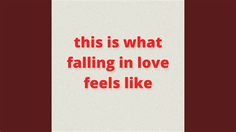 This Is What Falling In Love Feels Like Piano Instrumental Youtube