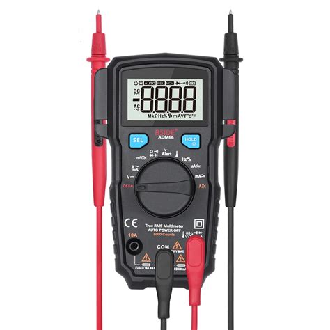 Digital Multimeter Dual Slot Auto Range Multifunction Acdc Voltage Current Tongs Resistance