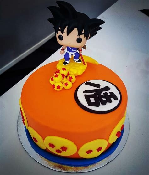 Dragonball Cake Made With Vanilla And Oreo Layers And Filled With