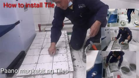 How To Install Tile Paano Mag Kabit Ng Tiles 2nd Base Jack Press For